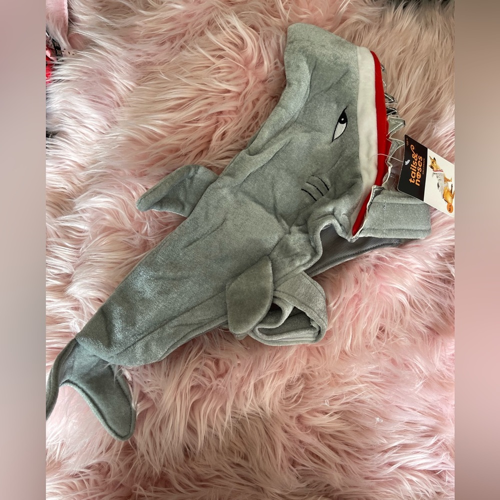 Tails & Noses Dog Halloween Shark Costume M/L